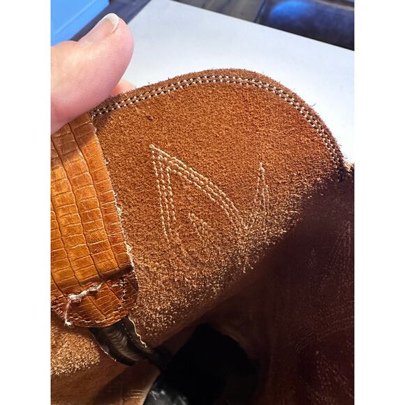 1970’s Levi’s Orange Tab Women's Size 10 Vintage Leather Cowboy Western Boots - Picture 5 of 9